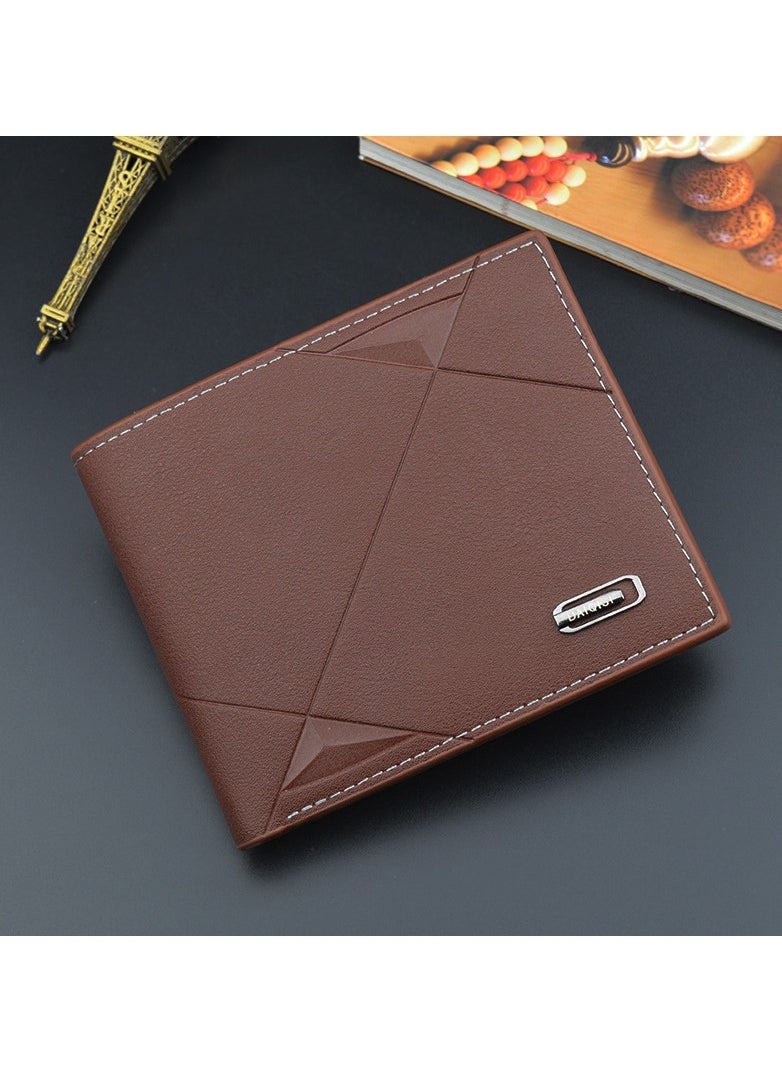 KUYING New Short Multi Card Fashion Casual Men's Wallet 