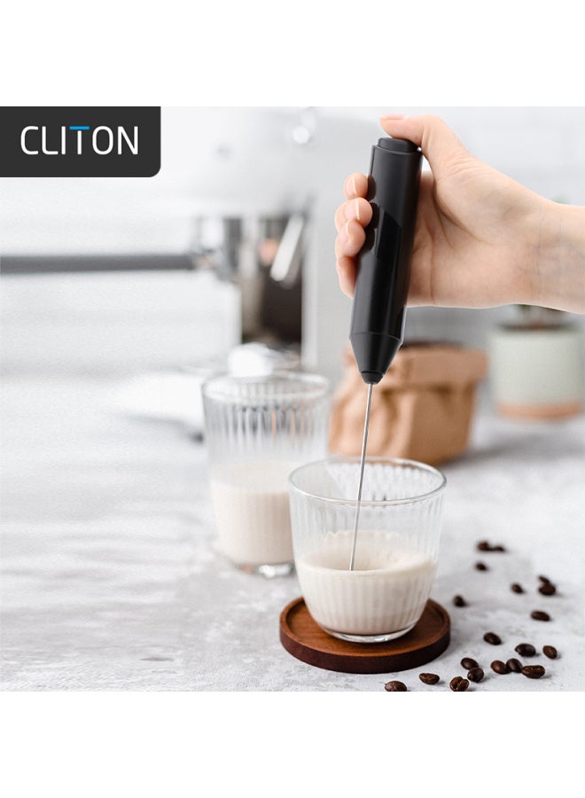 Cliton Electric Milk Frother, Coffee Milk Frother, Home Milk Frother, Handheld Mini Mixer And Egg Beater - Image 2