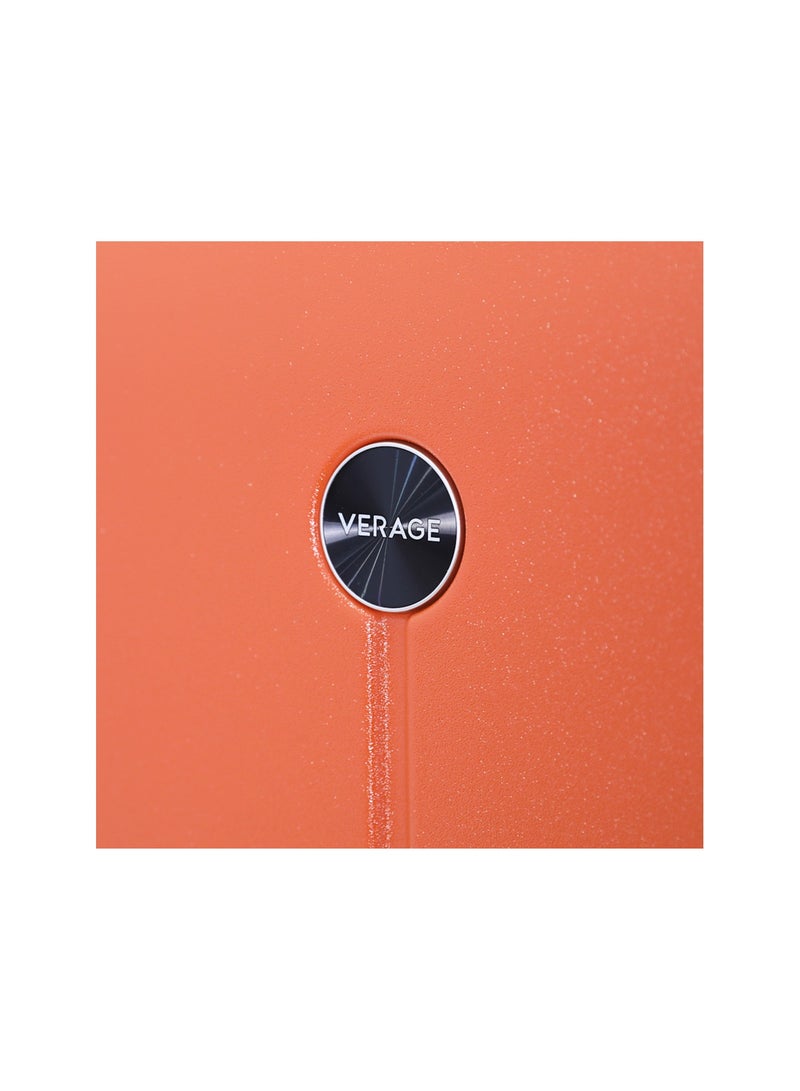 Verage  حقيبة أمتعة بعجلات ذات هيكل صلب، مجموعة من 3 قطع مع عجلة دوارة مزدوجة، برتقالي (S-20 بوصة، M-24 بوصة، L-28 بوصة) - Image 4