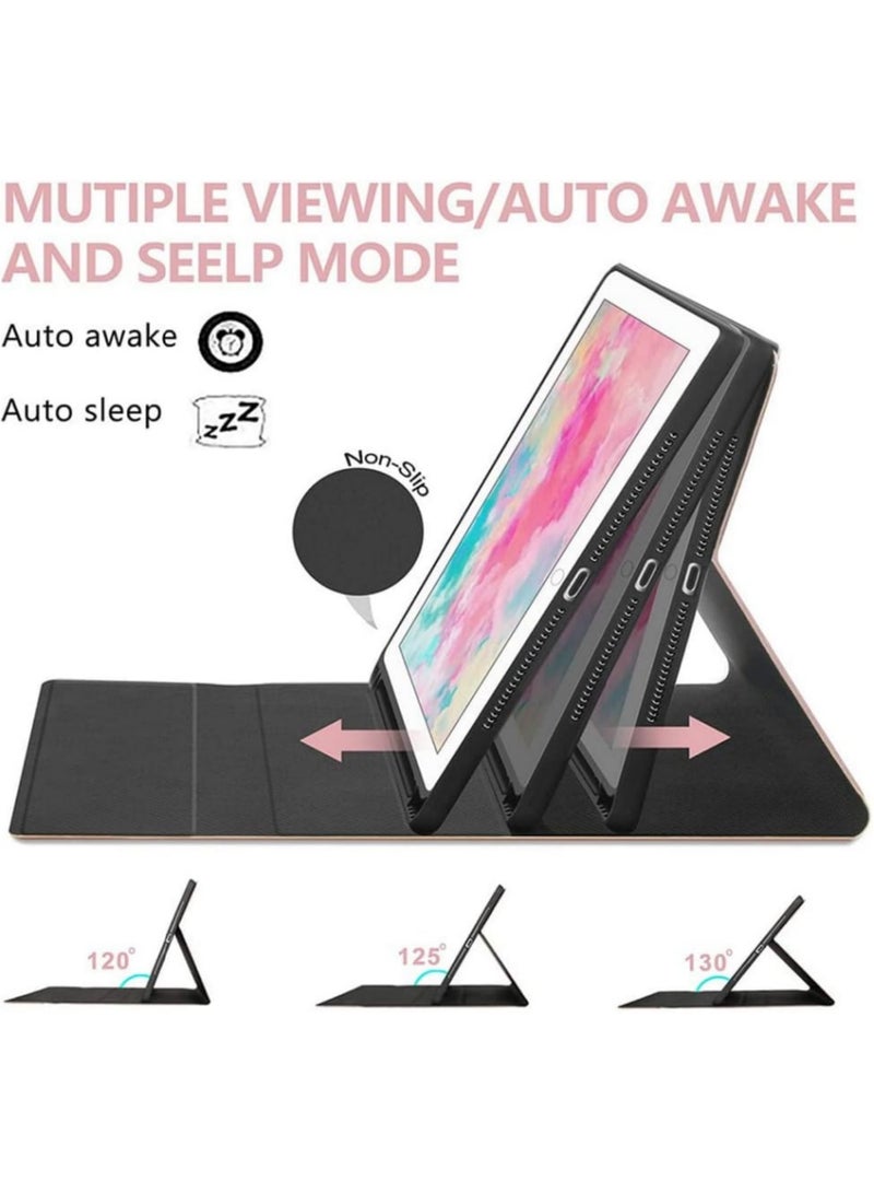 اووكاي غطاء كيبورد عربي وانجليزي لهواوي ميت باد 10.4، جراب بلوتوث لاسلكي، غطاء واقي من جلد الغنم الناعم، حافظة كيبورد قابلة للازالة (هواوي ميت باد 10.4، اسود) - Image 4