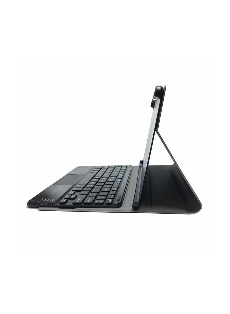 اووكاي غطاء كيبورد عربي وانجليزي لهواوي ميت باد 10.4، جراب بلوتوث لاسلكي، غطاء واقي من جلد الغنم الناعم، حافظة كيبورد قابلة للازالة (هواوي ميت باد 10.4، اسود) - Image 2