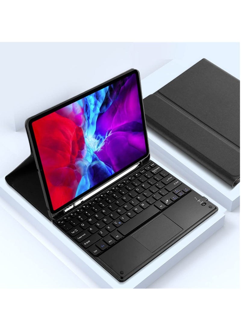 اووكاي غطاء كيبورد عربي وانجليزي لهواوي ميت باد 10.4، جراب بلوتوث لاسلكي، غطاء واقي من جلد الغنم الناعم، حافظة كيبورد قابلة للازالة (هواوي ميت باد 10.4، اسود) - Image 3