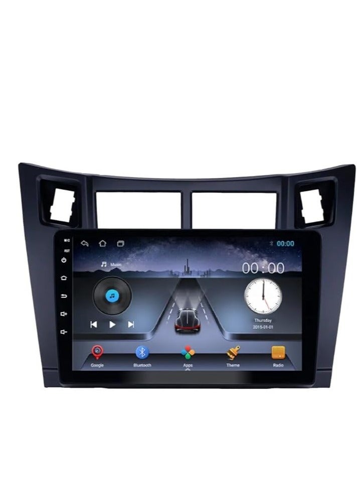 Android Car Stereo for Toyota Yaris 2005 2006 2007 2008 2009 2010 2011 2GB RAM 32GB ROM 9 Inch Support Apple Carplay, MirrorLink WiFi BT, IPS Touch Screen with AHD Camera Included - Image 1