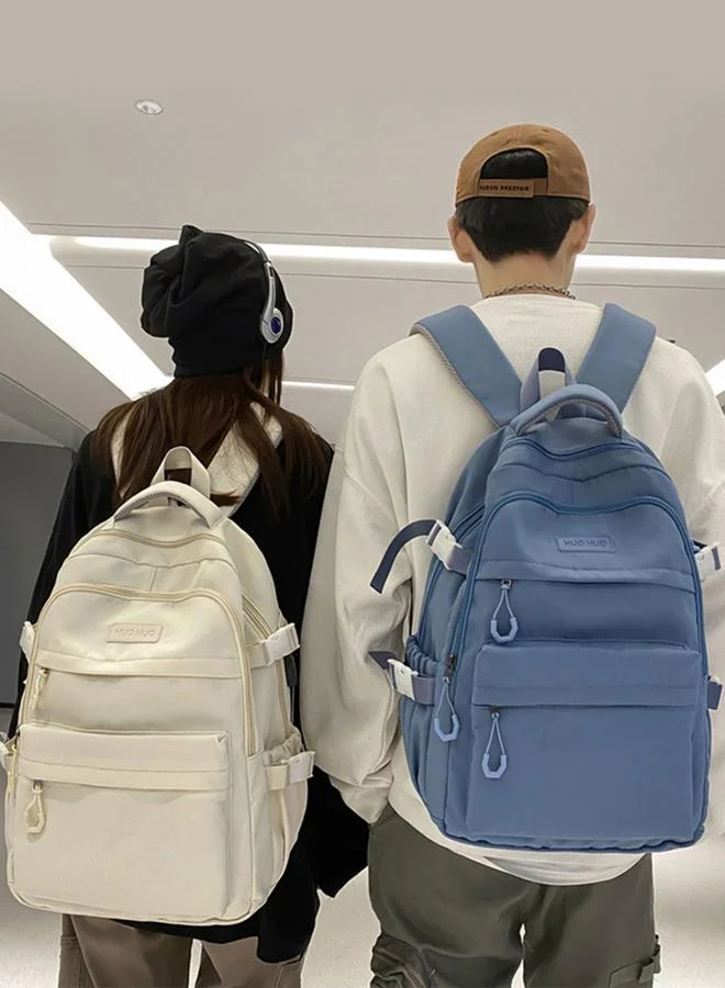 Take Two Blue Plain Backpack