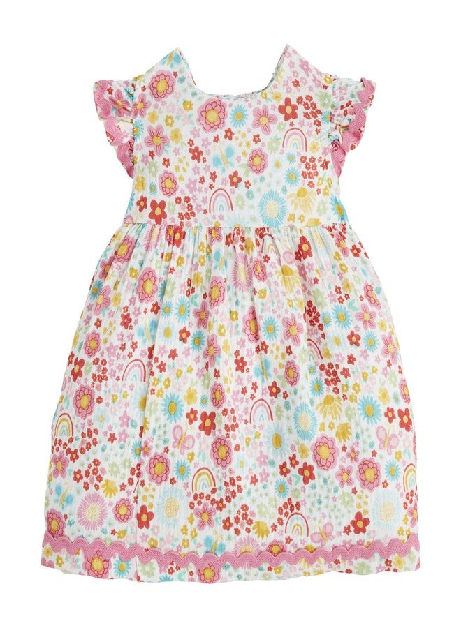 Mud Pie Children's Rainbow Floral Baby Dress; 9-12M