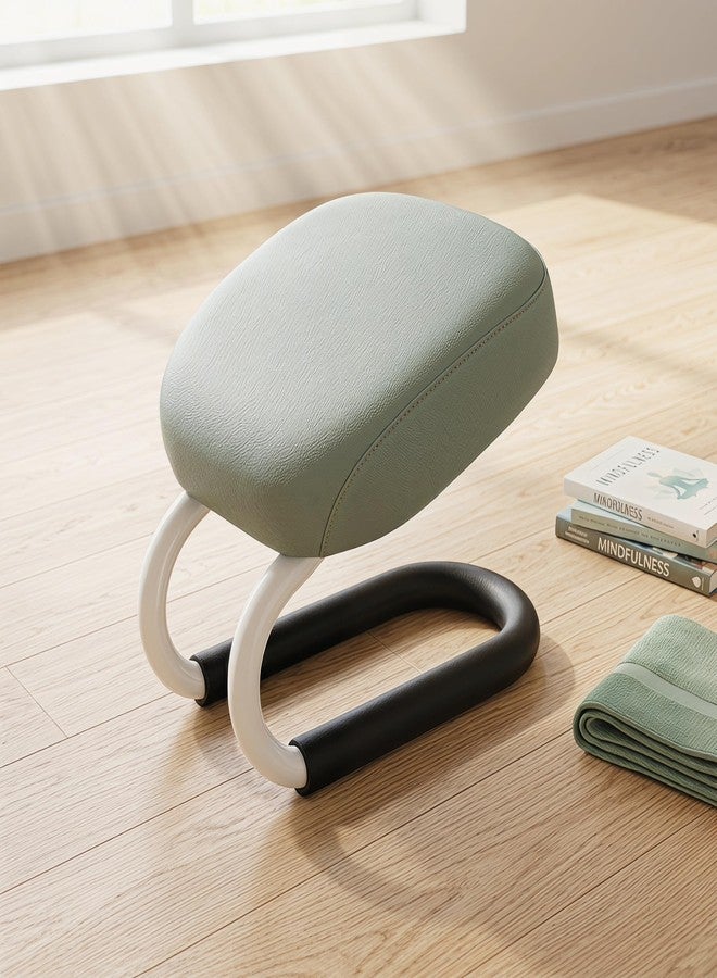 Colaxi Meditation Stool for Adults, Meditation Bench Kneeling Stool, Ergonomic Portable Chair with Anti Slip Cover, Adjustable Prayer Bench Seat for Home Studio Praying Yoga, Style A Blue - Image 4