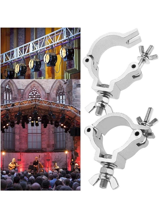 2Pcs Aluminum Alloy Truss Clamp, O Truss Clamp for Stage Light Clamp Moving Head Light Spotlight, Stage Lighting Accessories 48-51mm DJ Truss - Image 2