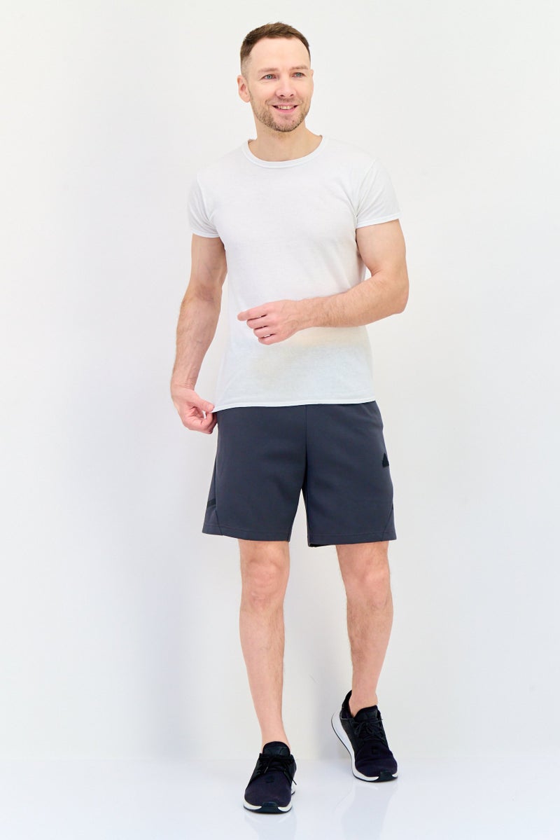 Adidas شورتات رياضية للرجال مع حبل سحب، خارجي، رمادي داكن - Image 4