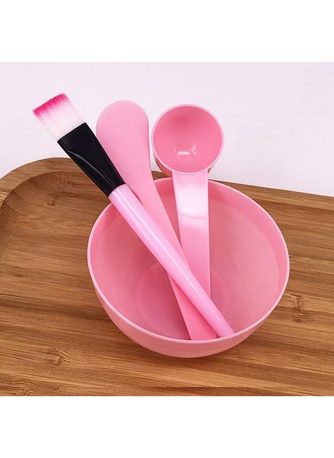 lasenersm 5 Sets Facial Mask Mixing Bowl with Spatula & Measuring Spoon & Brush Facemask Bowl Mud Mask Mixing Bowl DIY Skin Care Mixing Tool Kit for Lady Women Home Beauty Salon Use, Pink  - Image 4