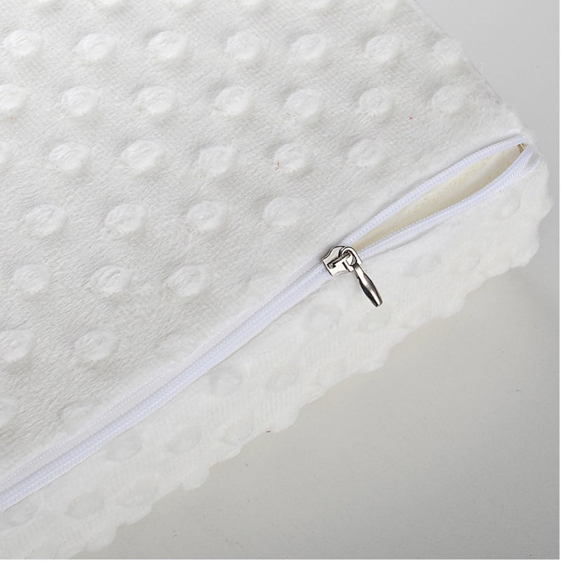 1pc 30x50cm Memory Pillow Neck Back Support Cushion Latex Sleep Pillow Pillow with Bag (White) - Image 2