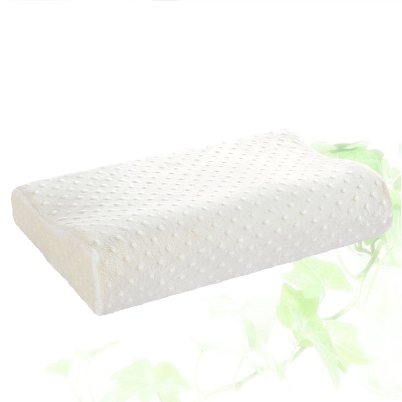 1pc 30x50cm Memory Pillow Neck Back Support Cushion Latex Sleep Pillow Pillow with Bag (White) - Image 5