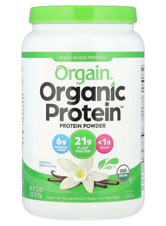 Organic Protein™ Powder Plant-Based Vanilla Bean 2.03 lb (920 g)