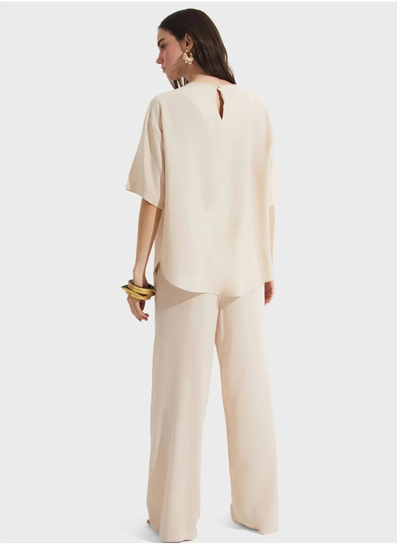 JUNE High waist pant & Viscose Set