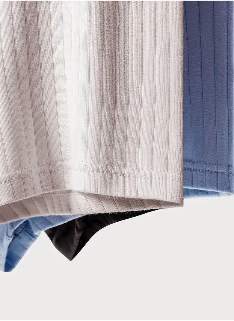 VIUAUAX - 4pcs Men's Underwear Men's Boxer Briefs Underwear Cotton Breathable Soft Comfy Skin-friendly Stretchy  Shorts Perfect For Everyday Wear  Boxer Underwear - Image 1