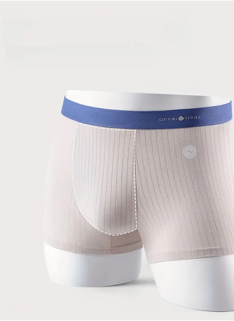 VIUAUAX - 4pcs Men's Underwear Men's Boxer Briefs Underwear Cotton Breathable Soft Comfy Skin-friendly Stretchy  Shorts Perfect For Everyday Wear  Boxer Underwear - Image 1