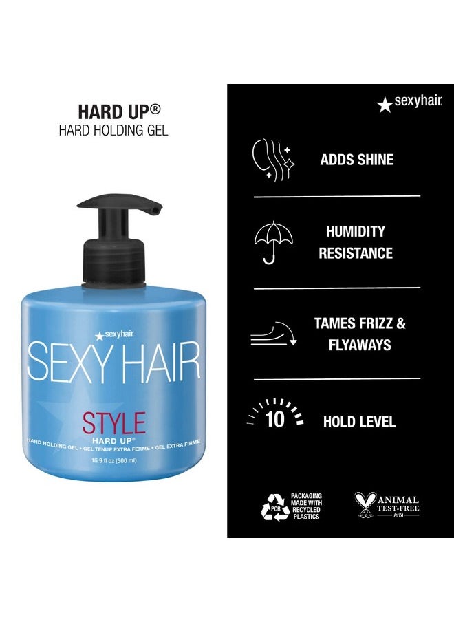 Sexy Hair SexyHair Style Hard Up Hard Holding Gel, 16.9 Oz | Extreme Hold | Non-Flaking Formula | All Hair Types  - Image 4