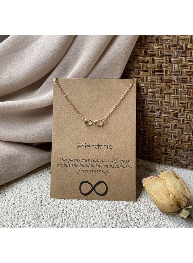 شاينينج_ديفا_فاشن مجموعة مجوهرات من 5 قطع من قلادة اللؤلؤ على شكل فراشة إنفينيتي الأنيقة من شاينينغ ديفا فاشون للنساء، قلادة بدلاية، هدايا للبنات - Image 2