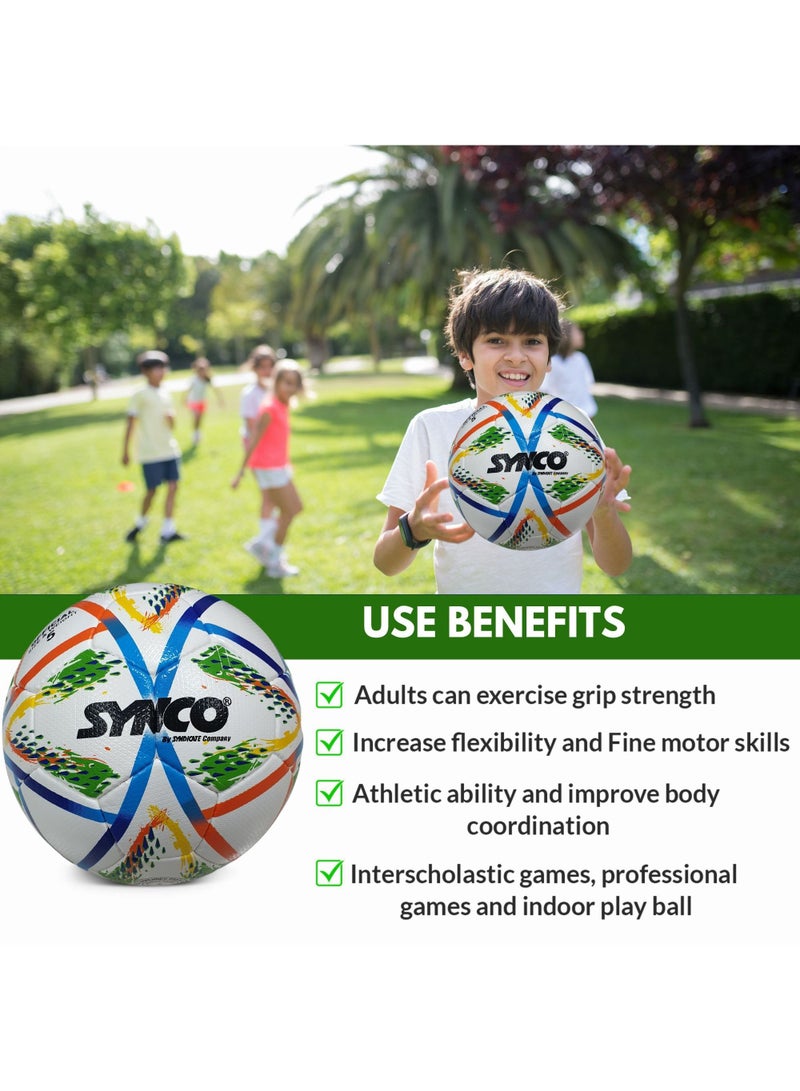 synco Football With Air Pump & Accessories. - Image 4