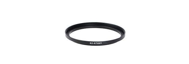 SHOPEE Branded 62mm to 67mm 62-67MM Lens Step Up Filter Ring Stepping Adapter Metal … - Image 1