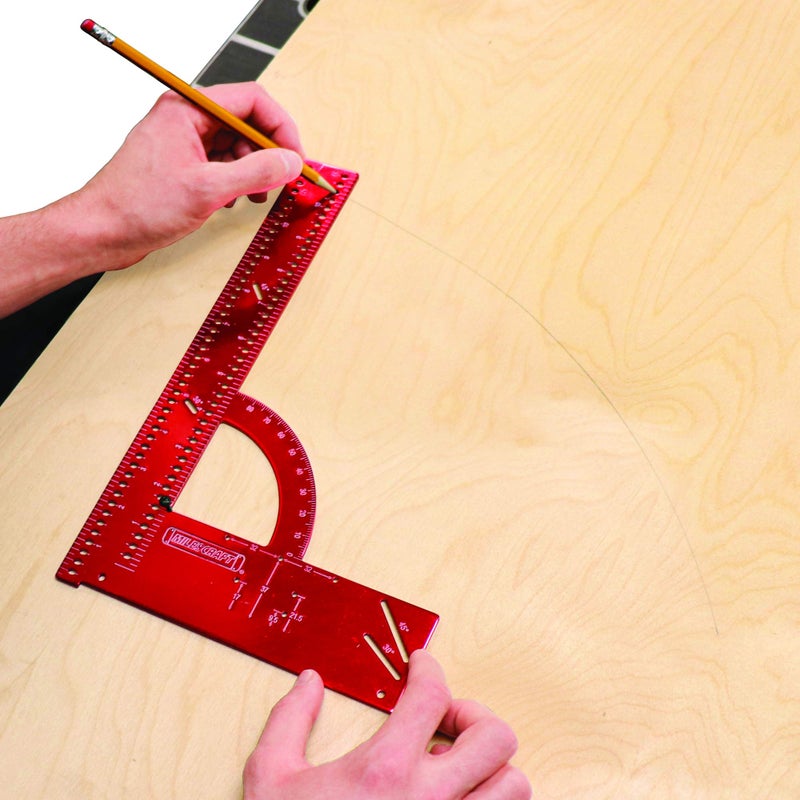 Milescraft 8410 MC-Square300 Imperial Framing Square â€“ 12â€ x 8â€ Aluminum Carpenter Square for Woodworking with Removeable Fence - Image 4