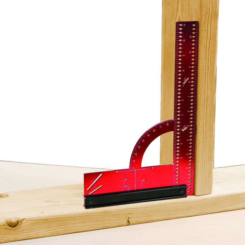 Milescraft 8410 MC-Square300 Imperial Framing Square â€“ 12â€ x 8â€ Aluminum Carpenter Square for Woodworking with Removeable Fence - Image 5