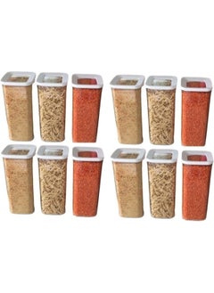 vip ahmet 1700ml Storage Jars 12 Pieces  - Image 1