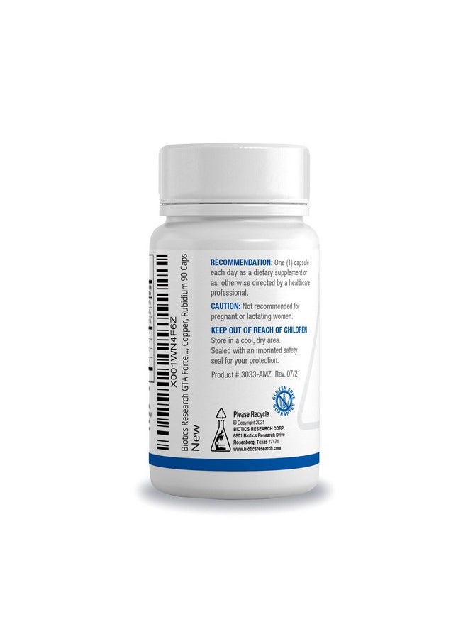 Biotics Research - Biotics Research GTA-Forte® - Endocrine Glands Support, Promotes Optimal Hormonal Balance. Contains Porcine Glandular, Phytochemically Bound Trace Elements™ Zinc, Selenium, Copper, Rubidium 90 Caps - Image 1