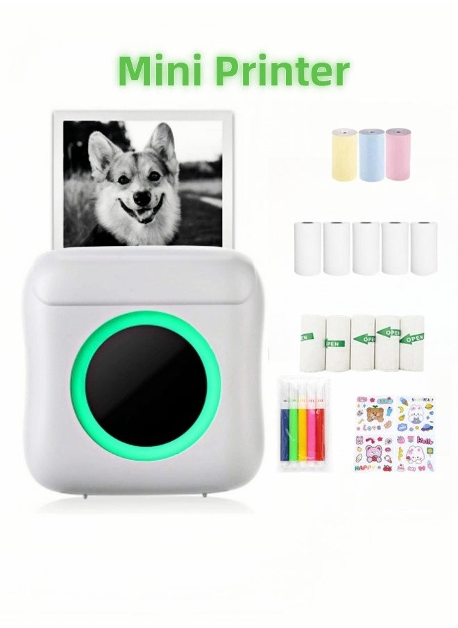 Healife Mini Portable Bluetooth Thermal Printer, Wireless Sticker and Photo Printer for Learning and Office Use  - Image 1