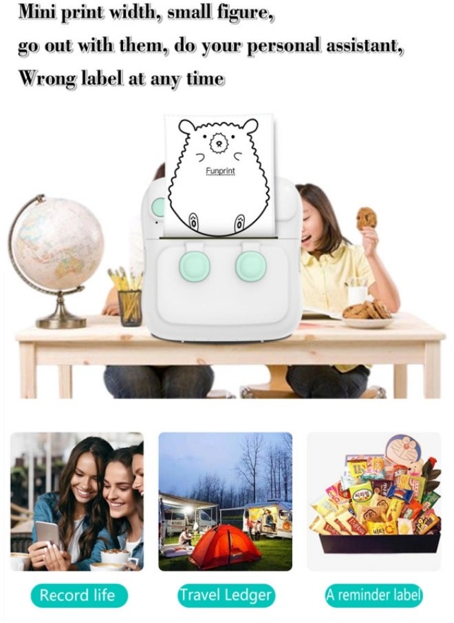 Healife Mini Portable Bluetooth Thermal Printer, Wireless Sticker and Photo Printer for Learning and Office Use  - Image 5