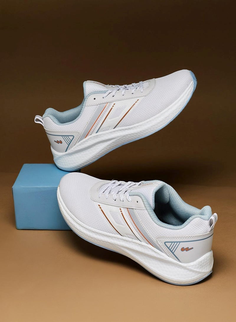 CAMPUS Men’s White Sports Sneakers – Sleek Everyday Design Shoes with Durable Outsole - Image 1