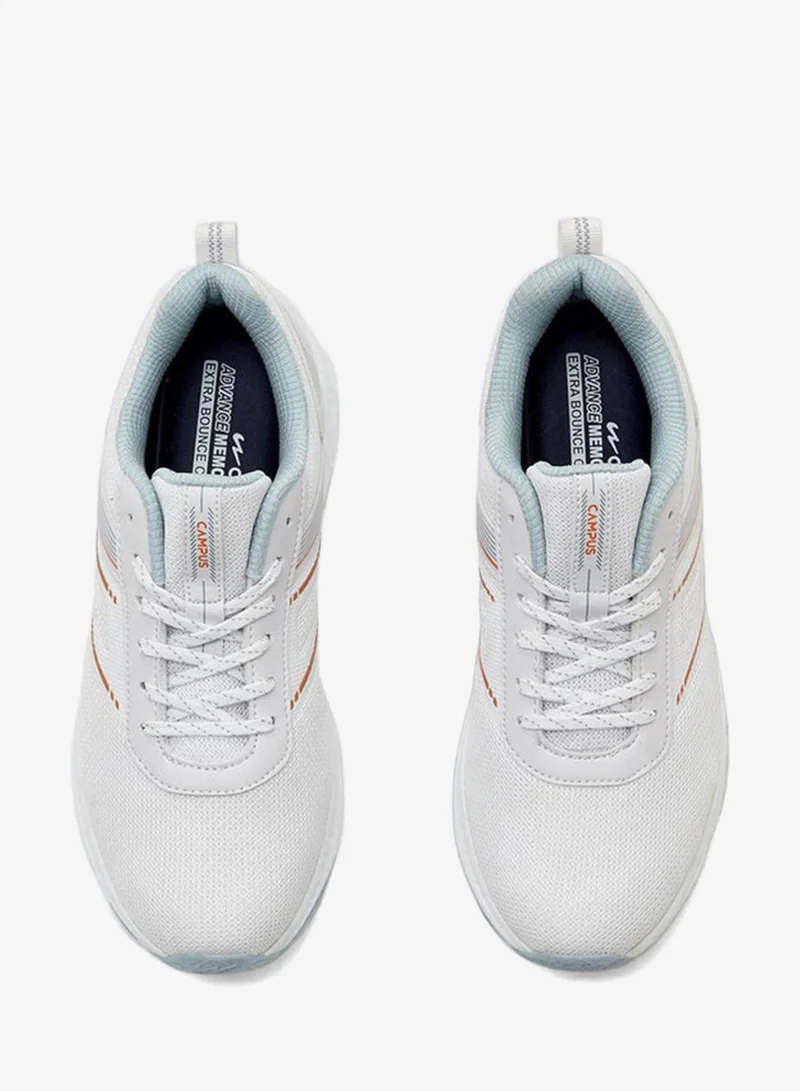 CAMPUS Wht/Sky Blu Men’s White Sports Sneakers – Sleek Everyday Design Shoes with Durable Outsole for Men | Best Price UAE