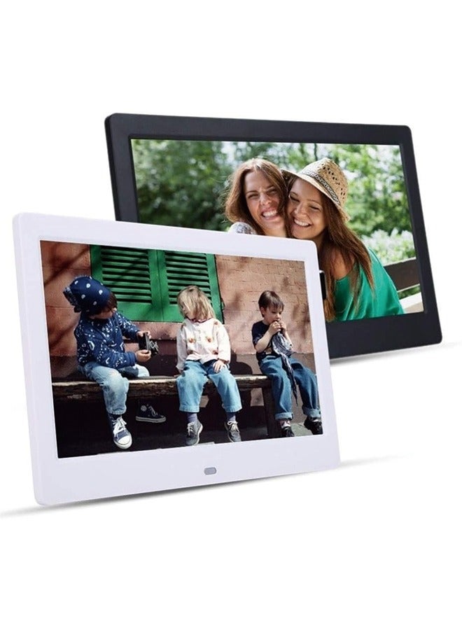 Digital Picture Frames 10.1 inch Digital Photo Frame LED Backlight HD 1024*600 Electronic Album Picture Music Movie Good Gift for Friends Family Multiple Functions (Color : White)  - Image 5