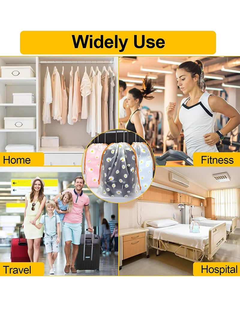 Suntown Travel Shoe Bags, Waterproof Drawstring Storage Bags, Reusable Space Saver Storage Bag for Toys Shoe Clothes Towel 3 Sizes 15Pcs - Image 2