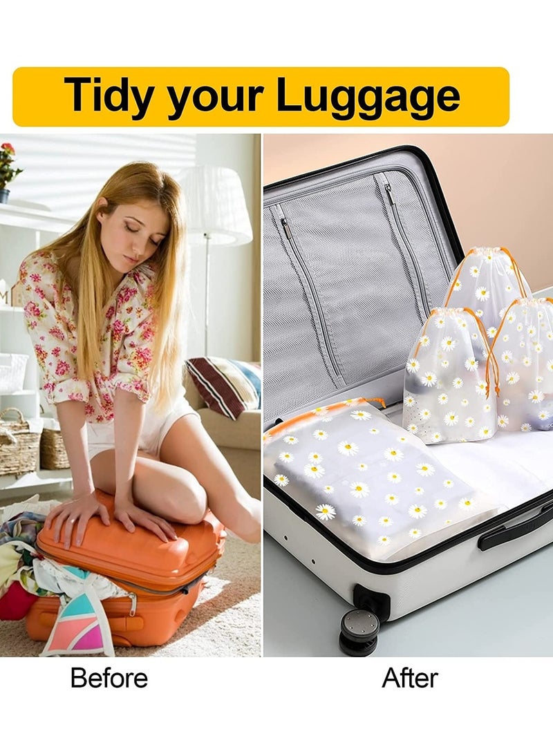 Suntown Travel Shoe Bags, Waterproof Drawstring Storage Bags, Reusable Space Saver Storage Bag for Toys Shoe Clothes Towel 3 Sizes 15Pcs - Image 3