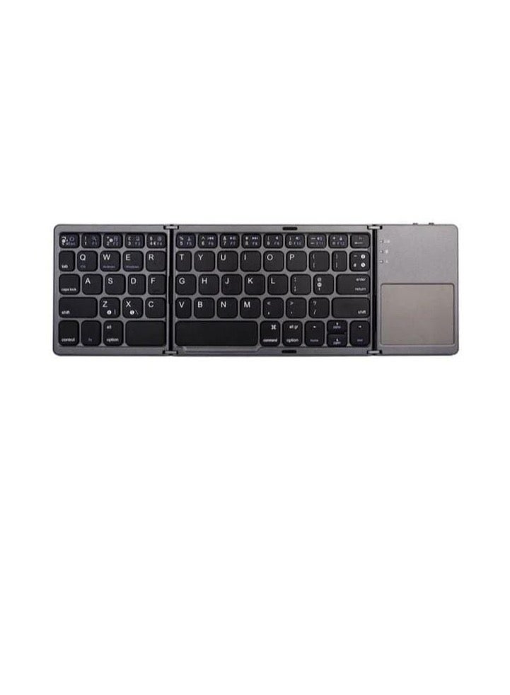 Foldable Bluetooth Keyboard with Touchpad – Ultra Slim, Portable, Compatible with Windows/Android/iOS - Image 2