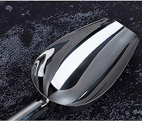 Kenbutsu Ice Scoop 12oz, 11 Inch Medium Stainless Steel Metal Food Scoops for Kitchen Party Bar Wedding, Durable & Heavy Duty, Dishwasher Safe. - Image 2