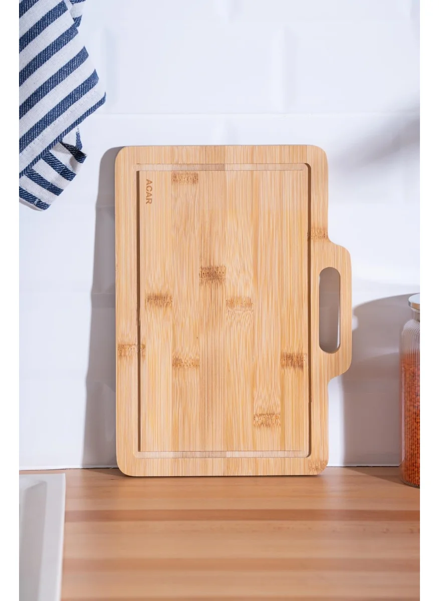 أكار Bamboo Cutting Board - 28 cm