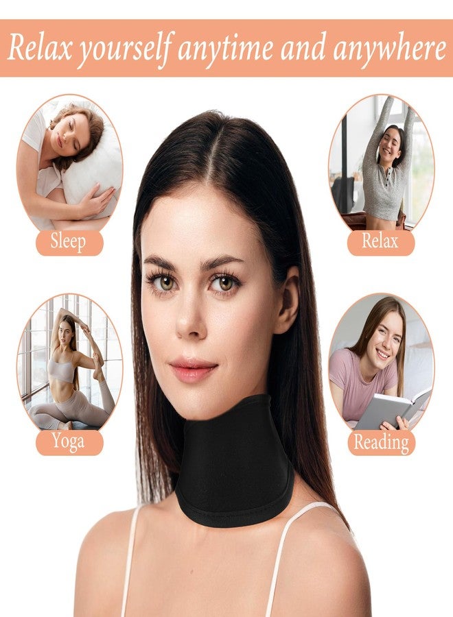 ElevateTech Castor Oil Pack for Thyroid Neck, 3 Pcs Reusable Organic Castor Oil Neck Wrap Compress Packs Comfort Flannel for Women Men Necks Care, Anti Oils Leak, Oils Not Included (White, Khaki,Black - Image 4