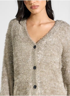 Never fully Dressed Fur Knitted Cardigan  - Image 3