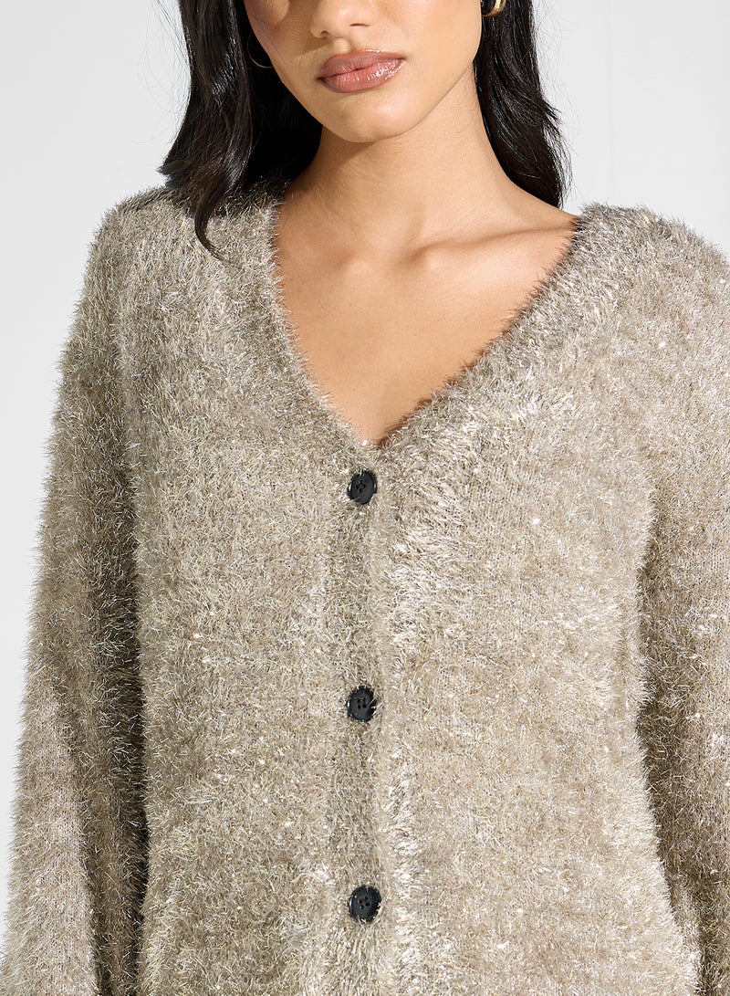 Never fully Dressed Fur Knitted Cardigan  - Image 3