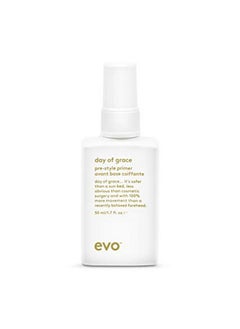 EVO Vo Day Of Grace Prestyle Primer Leavein Heat Protectant Spray Moisturizes Detangles & Smooths Hair Travel Size 50Ml / 1.7Fl.Oz  - Image 1