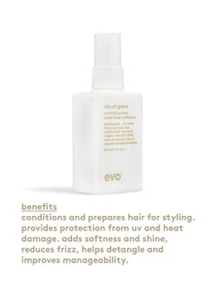 EVO Vo Day Of Grace Prestyle Primer Leavein Heat Protectant Spray Moisturizes Detangles & Smooths Hair Travel Size 50Ml / 1.7Fl.Oz  - Image 4