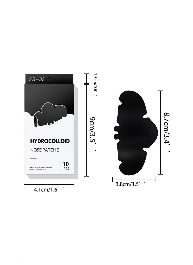 Hydrocolloid nose patche,Remove nose blackheads and pimples, clean and shrink pores with nose patches(10 PCS)