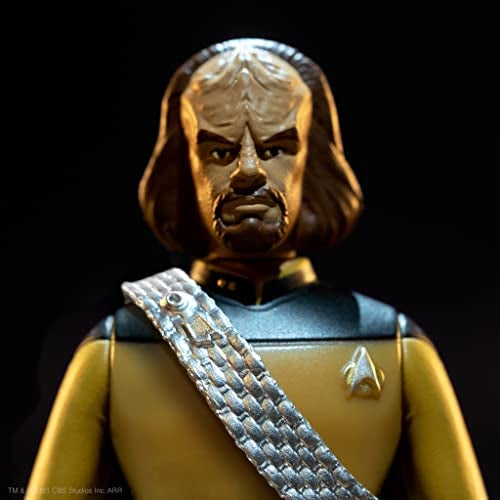 Super7 Star Trek: The Next Generation Lieutenant Worf - 3.75" Star Trek Action Figure with Accessory Classic TV Show Collectibles and Retro Toys - Image 2