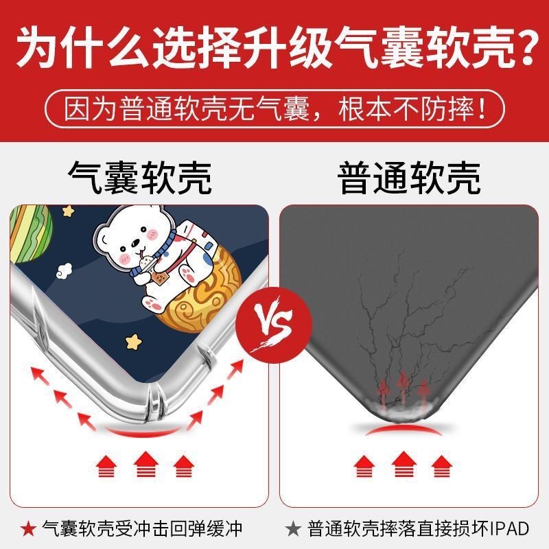 For Huawei Matepad11 Protective Cover M6 Flat Shell 10.8 Inch Silicone Airbag Glory X8Pro Oil Painting Duck - Image 4