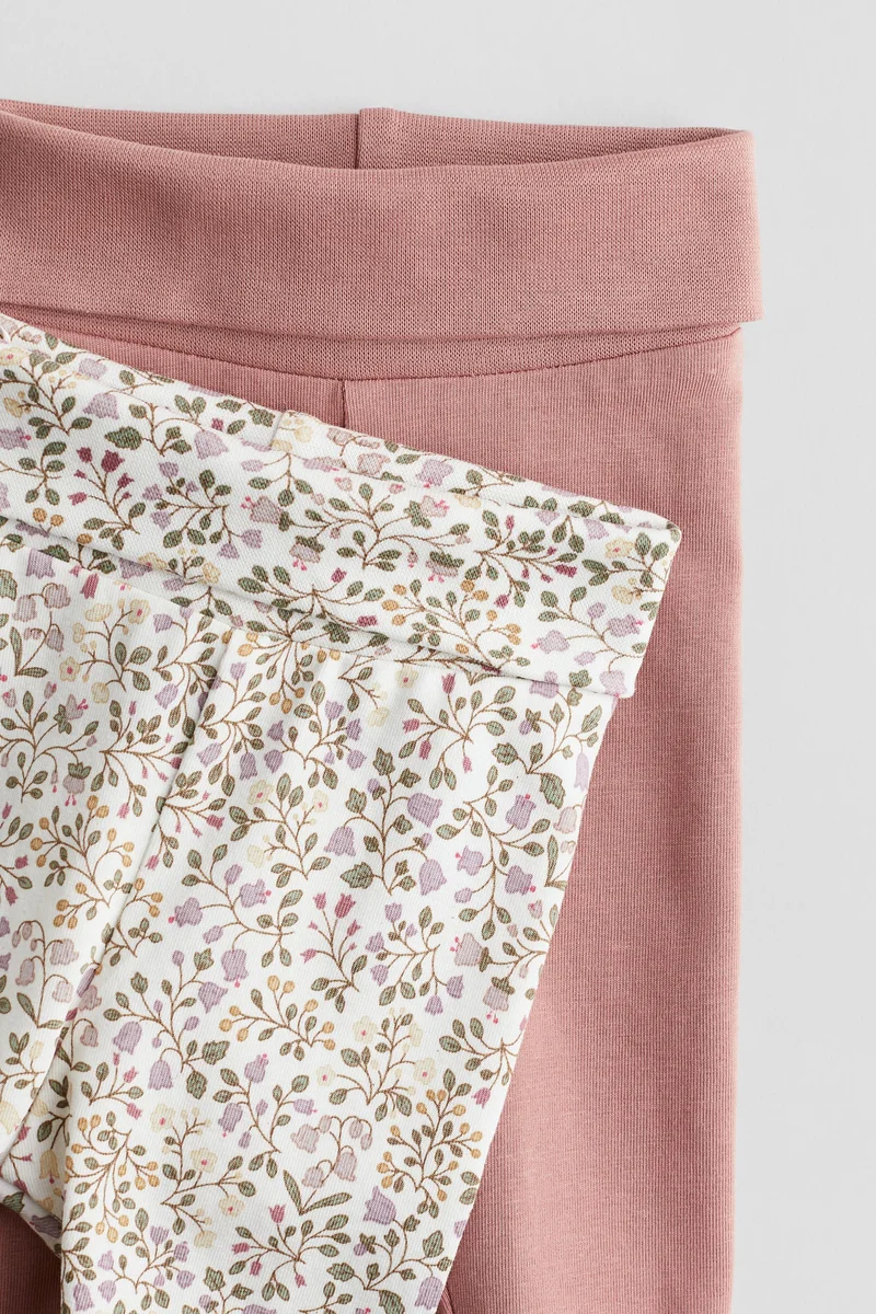 H&M 2-pack cotton jersey leggings