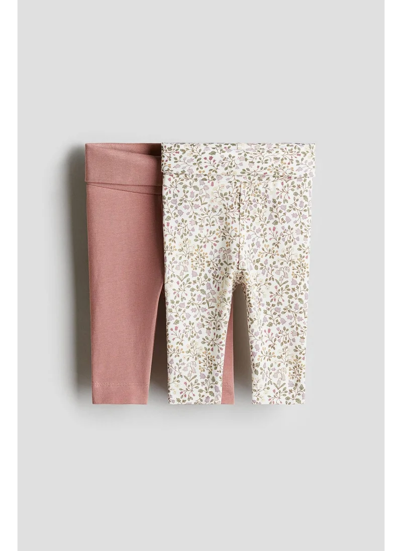 H&M 2-pack cotton jersey leggings