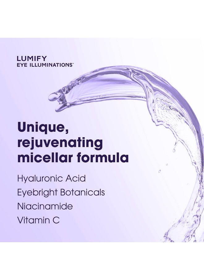 LUMIFY LUMIFY Eye Illuminations Cleansing Water & Eye Makeup Remover, 3-in-1 Micellar Water Contains Hyaluronic Acid, Vitamin C & Niacinamide, Clinically Proven & Hypoallergenic, 160mL  - Image 3