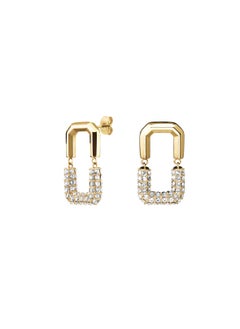 RoseField Rosefield Half Octagon Studs Earrings Gold - JEHSG-J903  - Image 1