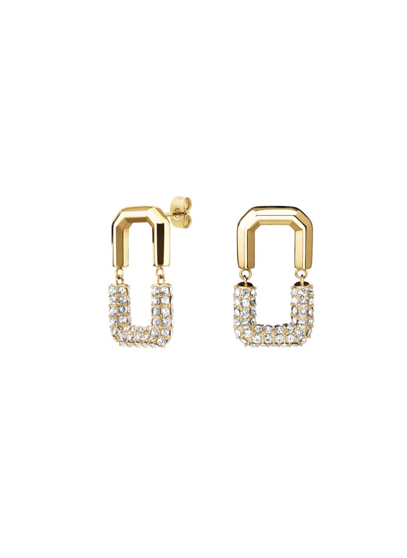 RoseField Rosefield Half Octagon Studs Earrings Gold - JEHSG-J903  - Image 1